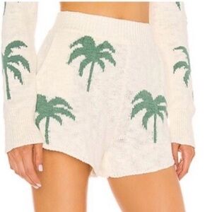 Show Me Your Mumu Boardwalk Palm Tree Knit Shorts Size XS